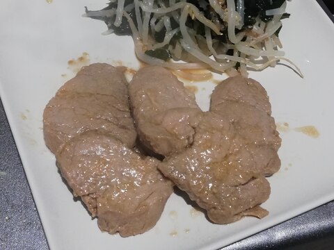 レンジで簡単ひれ肉でヘルシー♪ニンニクチャーシュー